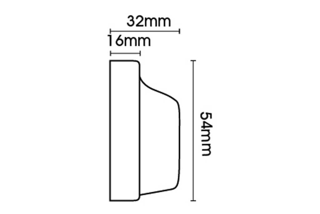 Unfinished Wood Poles 28mm Recess Bracket