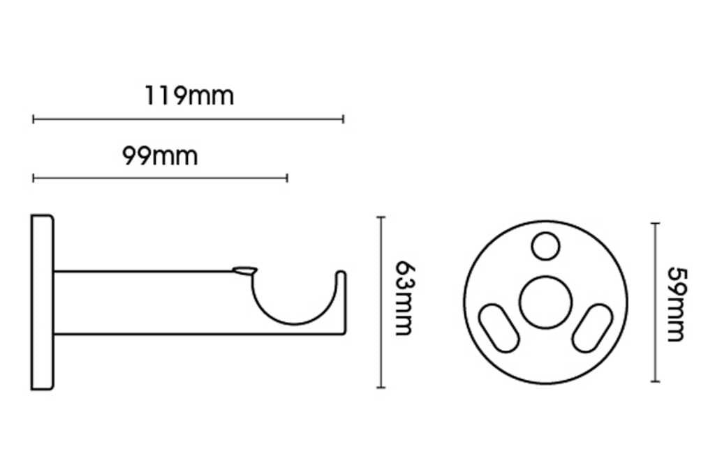 Neo 28mm Faceted Ellipse Eyelet Pole Gold 120cm