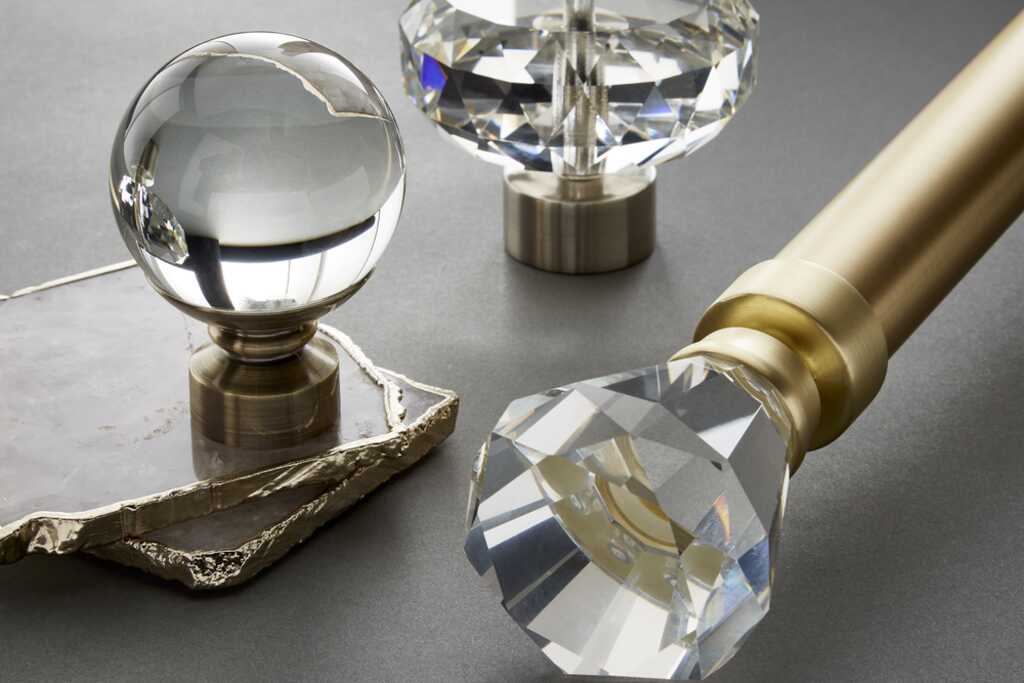 Neo 28mm Faceted Trumpet Pole Set Chrome 300cm
