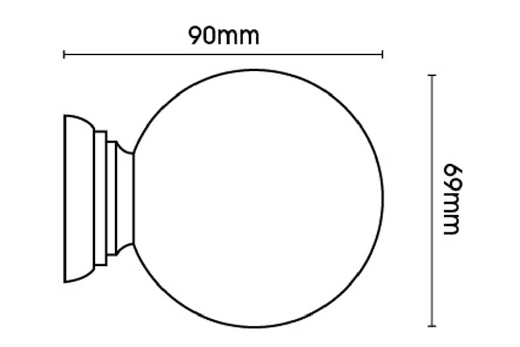 Origins 35mm Ball Pole Set Millstone Grey 240cm