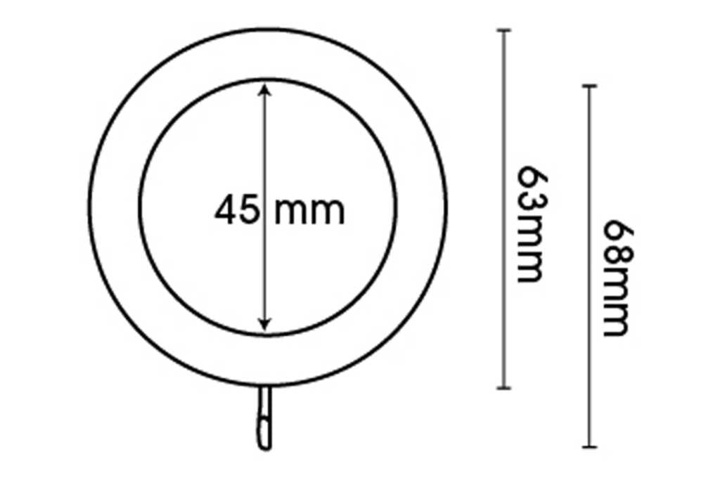 Origins 35mm Rings Limestone - 1 Pack Of 4