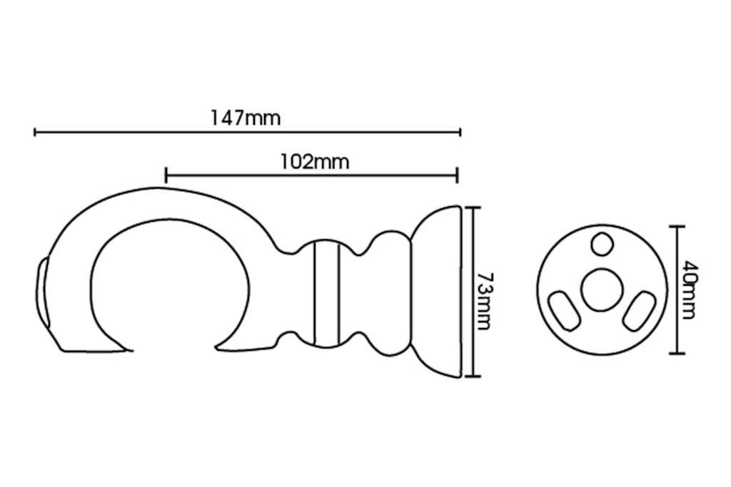 Origins 45mm Clasp Bracket Chalkstone