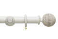 Origins 35mm Twine Wood Pole Set Chalk Stone 300cm