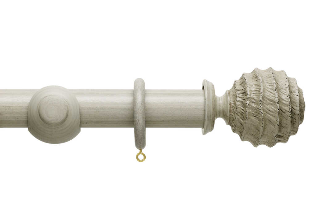 Origins 35mm Fossil Ball Wooden Pole Set Flint Grey 300cm