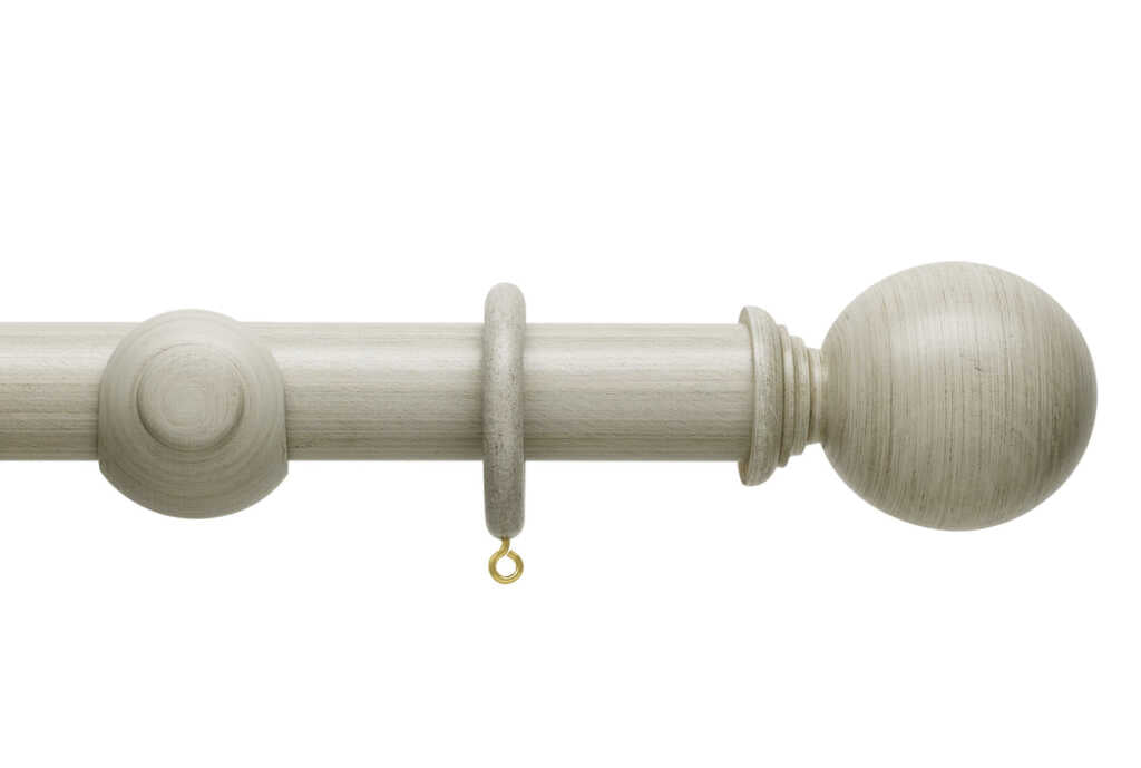 Origins 35mm Ball Wooden Pole Set Flint Grey 120cm