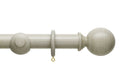 Origins 35mm Ball Wooden Pole Set Flint Grey 300cm