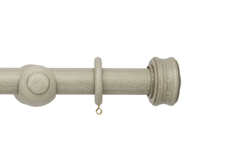 Origins 35mm Disc Wooden Pole Set Flint Grey 300cm