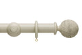 Origins 35mm Twine Wood Pole Set Limestone 180cm