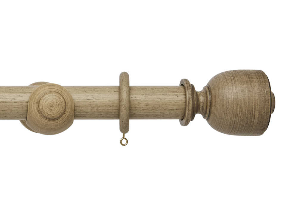 Origins 35mm Tulip Urn Wooden Pole Set Millstone Grey 300cm