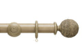 Origins 35mm Twine Pole Set Quarry Stone 240cm