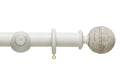 Origins 45mm Twine Wood Pole Set Chalk Stone 150cm