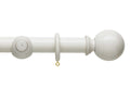 Origins 45mm Ball Wood Pole Set Chalk Stone 240cm