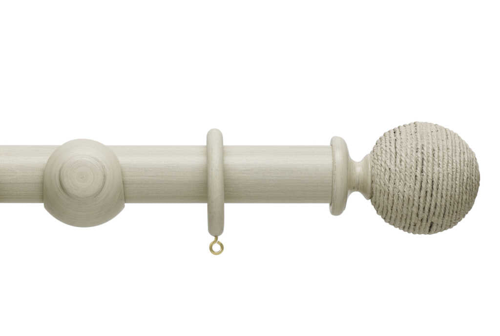 Origins 45mm Twine Wooden Pole Set Limestone 360cm