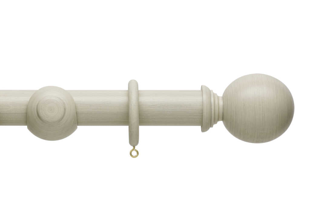 Origins 45mm Ball Wooden Pole Set Limestone 300cm