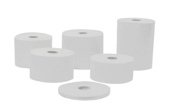 L672 White 10in Sew in Buckram 100Mt