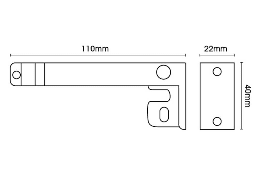 Metal Extendable Valance Track 250cm - 400cm