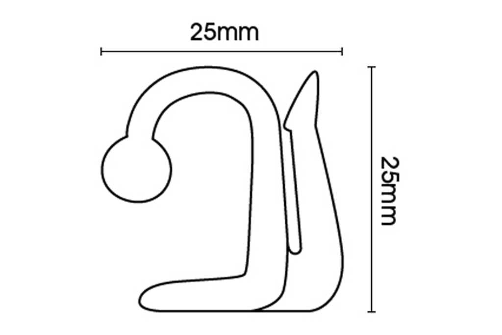 Metal Extendable Valance Track 100cm - 180cm