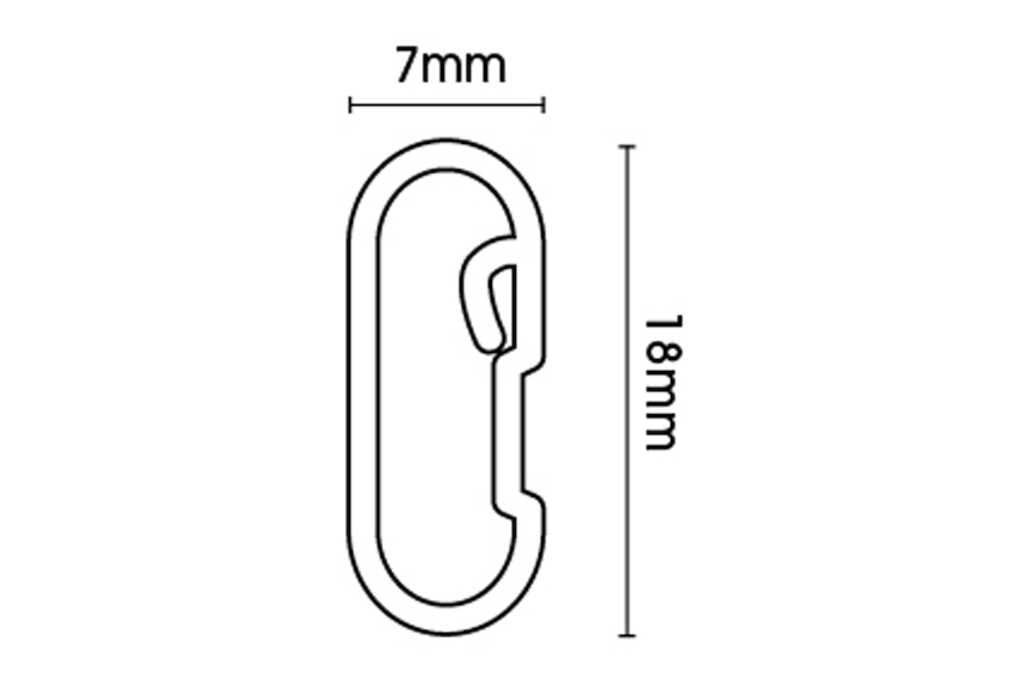 Metal Extendable Valance Track 100cm - 180cm