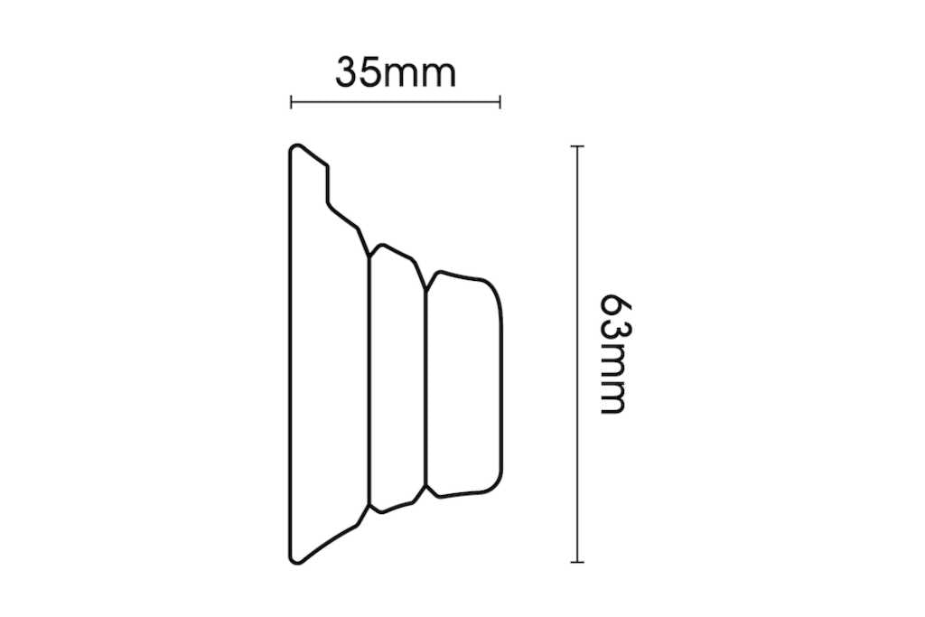 Romantica 35mm Recess Bracket Pebble
