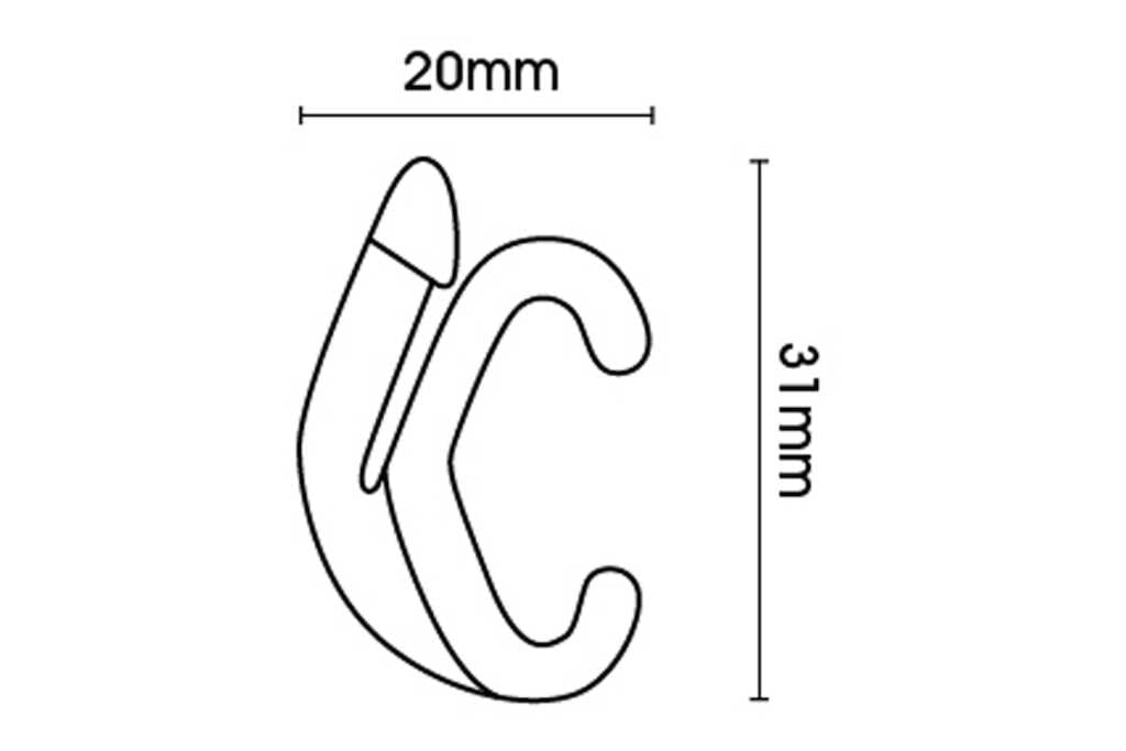 PVC Valance Track 200cm