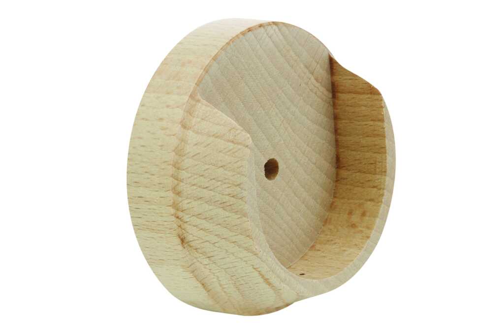 Unfinished Wood Poles 50mm Recess Bracket