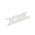 WHITE PLASTIC CORD TIDY X 100