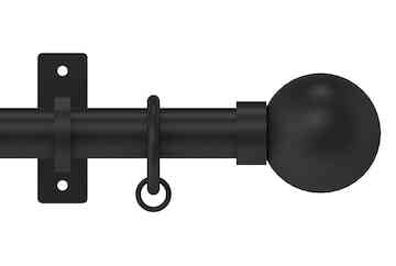 Arc 25mm Ball Pole Set Soft Black 150cm