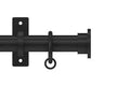 Arc 25mm Hammered Pole Set Soft Black 400cm