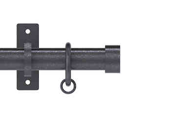 Arc 25mm Stud Pole Set Gunmetal 250cm