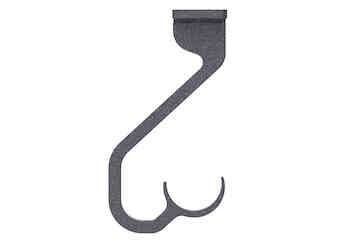Arc 25mm Ceiling Passing Bracket Gunmetal