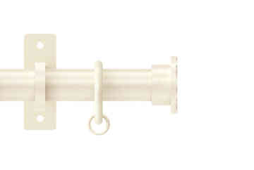 Arc 25mm Stud Pole Set Linen 150cm