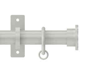 Arc 25mm Hammered Pole Set Warm Grey 400cm