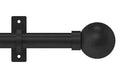 Arc 25mm Ball Eyelet Pole Soft Black 250cm