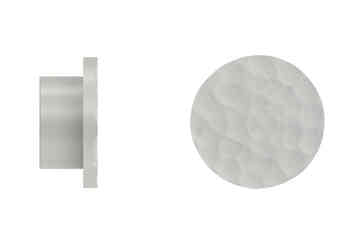 Arc 25mm Hammered Finial Warm Grey