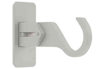 Arc 25mm Adjustable End Bracket Warm Grey