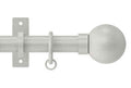 Arc 25mm Ball Pole Set Warm Grey 400cm
