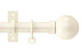 Arc 25mm Ball Pole Set Linen 150cm