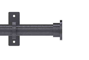 Arc 25mm Hammered Eyelet Pole Gunmetal 250cm