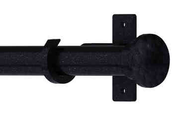 Arc 25mm Hammered Eyelet Pole Gunmetal 300cm