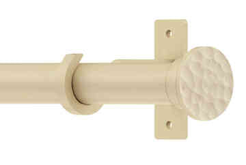Arc 25mm Hammered Eyelet Pole Linen 150cm