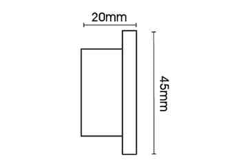 Arc 25mm Disc Pole Set Warm Grey 600cm