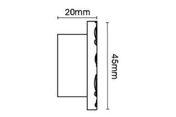Arc 25mm Hammered Eyelet Pole Soft Black 150cm